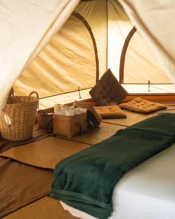 Luxury Camping bathroom